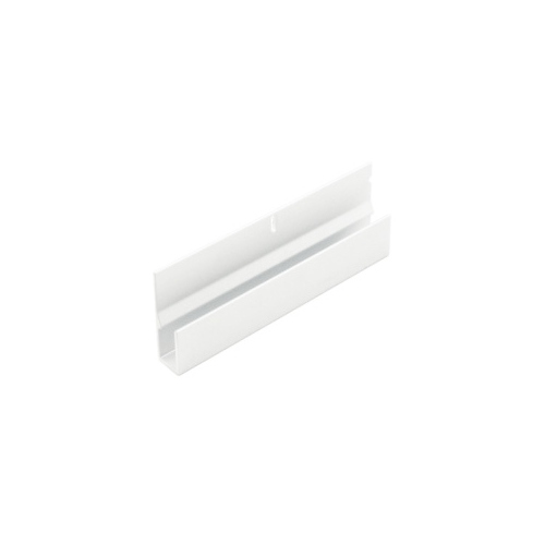 Top J-Channel w/screw edge, Polished Aluminum - 144" Length