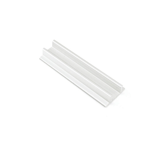 Double track Satin Clear Anodized - 144" Length