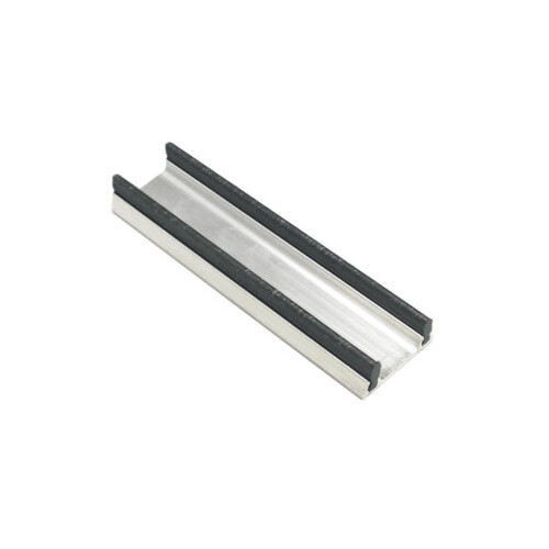 Aluminum track w/fibre inserts - 144" Length