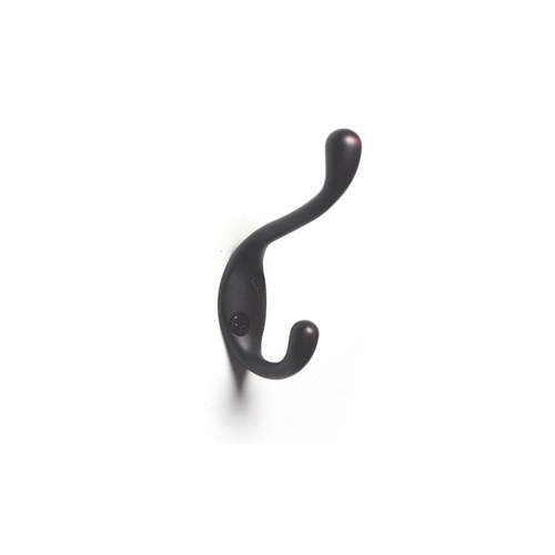 Coat & Hat hook, polybagged w/ screws Oil Rubbed Bronze