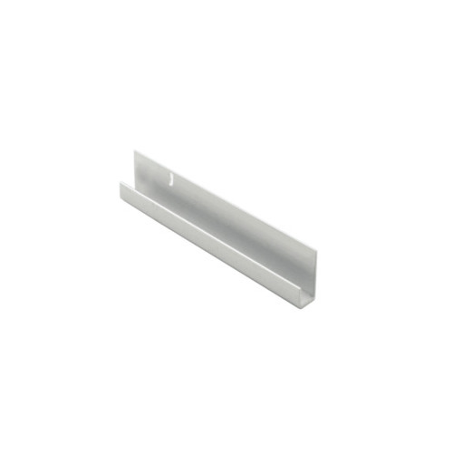 Bottom J-Channel, Aluminum Satin Clear Anodized - 144" Length