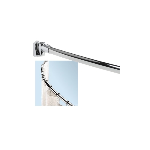 Curved Shower Rod Kit - SH-960 - 72" Length Stainless Steel