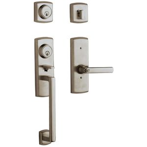 Soho Two Point Right Hand Single Cylinder Tubular Handleset Antique Nickel Finish