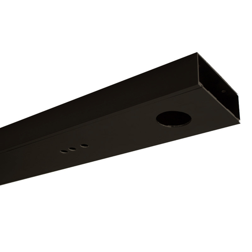 1-3/4" x 4" Header for Single Door 37" Length Pivot Point at 3-3/4" No Pocket/Flat Filler - Dark Bronze Anodized