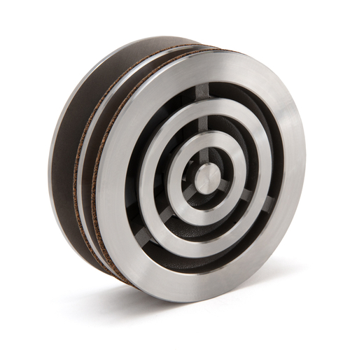 Bullet Resistant Speak-Thru 6" Round - Brushed Stainless