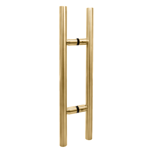 Ladder Pull 1-1/4" Diameter 24" Overall - Polished Brass