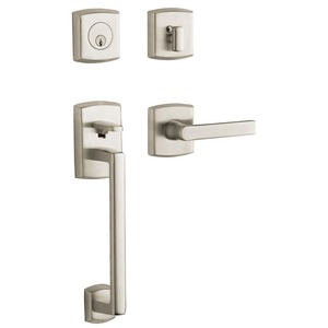 Soho Sectional Left Hand Full Dummy Tubular Handleset Satin Nickel Finish