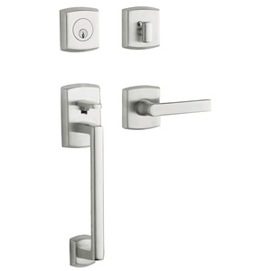Soho Sectional Left Hand Single Cylinder Tubular Handleset Satin Chrome Finish