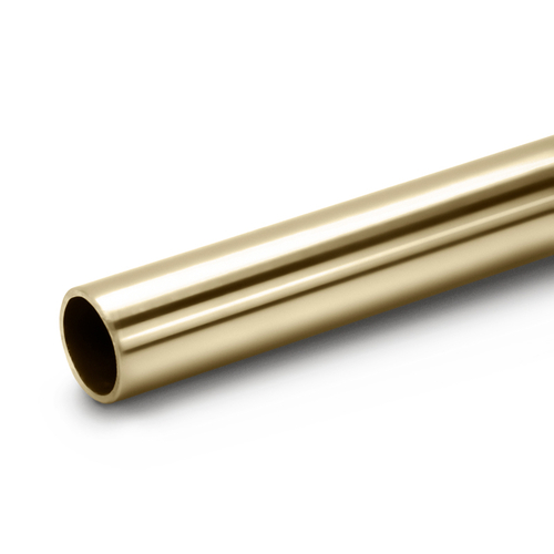 FHC Panic Tube Sample 1-1/4" Diameter - Polished Brass