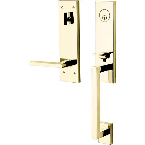 Minneapolis 3/4 Right Hand Single Cylinder Entry Tubular Handleset with 5162 Lever Lifetime Brass Finish