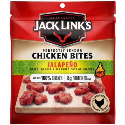 Jack Link's 10000038813 10000038811 Chicken Tender Bites, Jalapeno, 2.85 oz