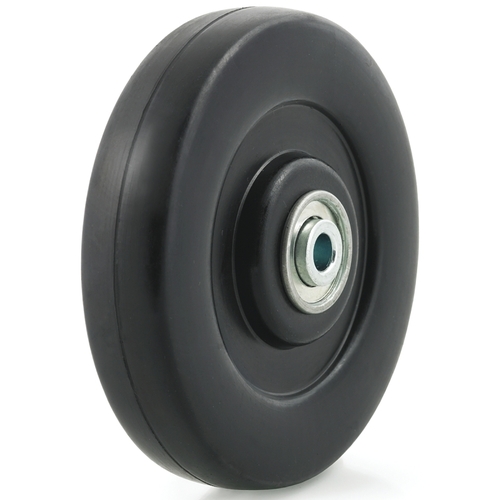 Caster Wheel, 5 in Dia Wheel, Rubber