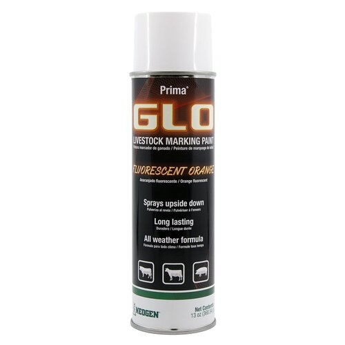 NEOGEN CORPORATION 338389 Ideal Prima 043- Spray-On Glo Livestock Mark Paint, Orange, 12, Case