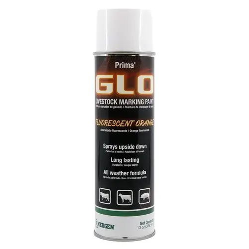 NEOGEN CORPORATION 338389 Ideal Prima 043- Spray-On Glo Livestock Mark Paint, Orange, 12, Case
