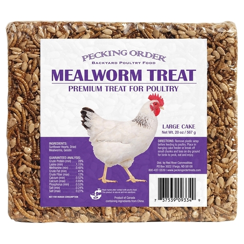 RED RIVER COMMODITIES 9334 MEALWORM CAKE TREAT 20OZ