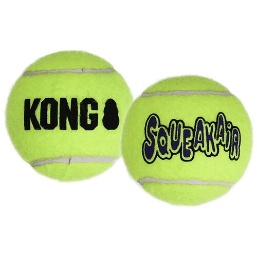 PHILLIPS PET FOOD SUPPLY AST1 SqueakAir AST1 Dog Toy, L, Squeaker, Ball, Yellow, 2/PK