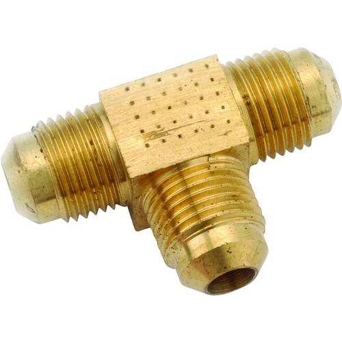 Tube Tee, 5/16 in, Flare, Brass - pack of 5