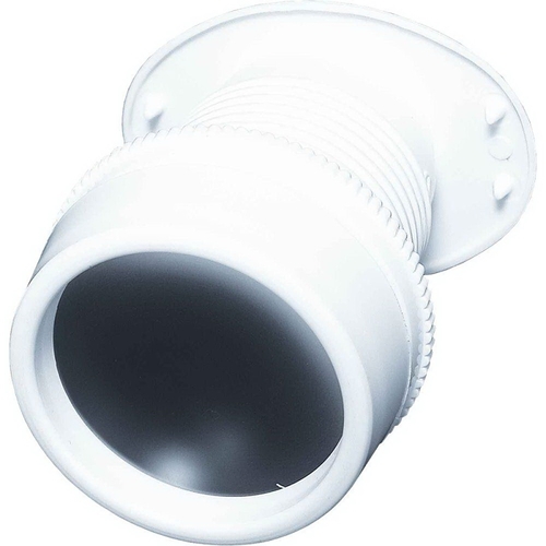 Door Viewer, 160 deg Viewing, 1-3/8 to 2 in Thick Door, Plastic White