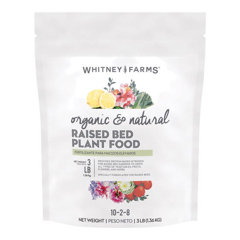 Whitney Farms 3400606 3300310 Organic Dry Plant Food, Granular, 3 lb