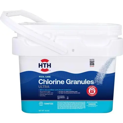 Ultimate Mineral Brilliance 22008 Chlorinating Granule, Powder, Chlorine-Like, 18 lb White