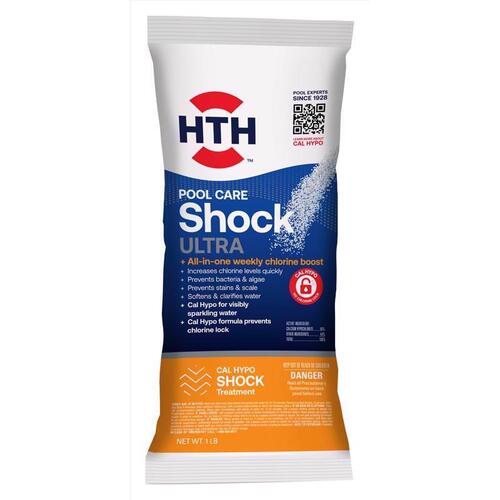 Ultimate 52027 Shock Treatment, Powder, Chlorine-Like, 1 lb Pouch - pack of 15