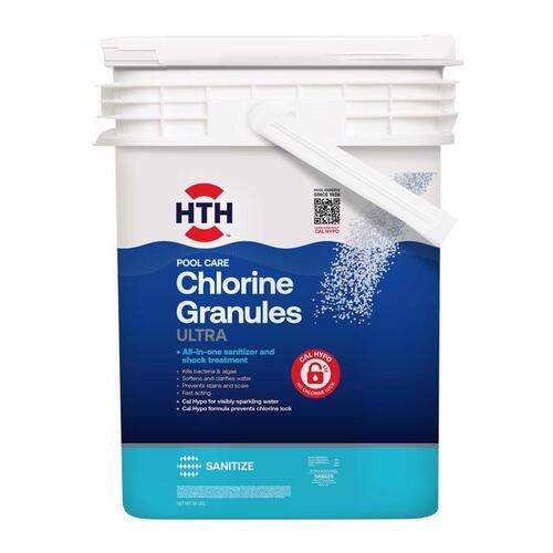 HTH 22019 Ultimate Mineral Brilliance 22009 Chlorinating Granule, Powder, Chlorine-Like, 50 lb