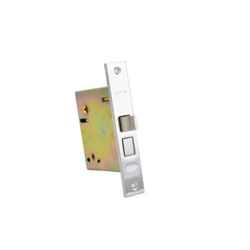 Left Hand Interior Privacy Lever x Lever 2-1/2" Backset Mortise Lock Body Bright Chrome Finish