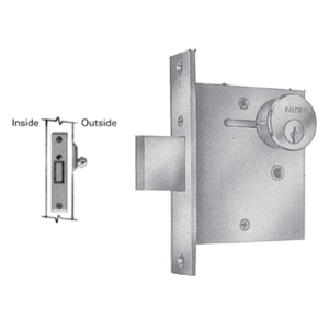 Single Cylinder 2-1/2" Backset Mortise Deadlock Body Unlacquered Brass Finish