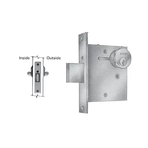 Double Cylinder 2-1/2" Backset Mortise Deadlock Body Unlacquered Brass Finish