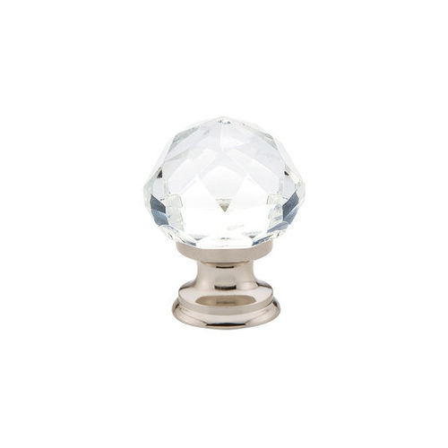 Diamond 1-1/4" Cabinet Knob Bright Nickel Finish