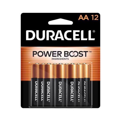 DURACELL 04343 Batteries Coppertop AA Alkaline 12 pk Carded