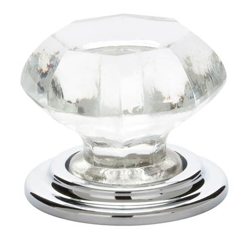 Old Town Clear 1-3/4" Cabinet Knob Bright Chrome Finish