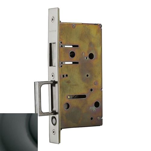 Pocket Door Strike with Pull for Dummy Side of Double Door Oil Rubbed Bronze Finish