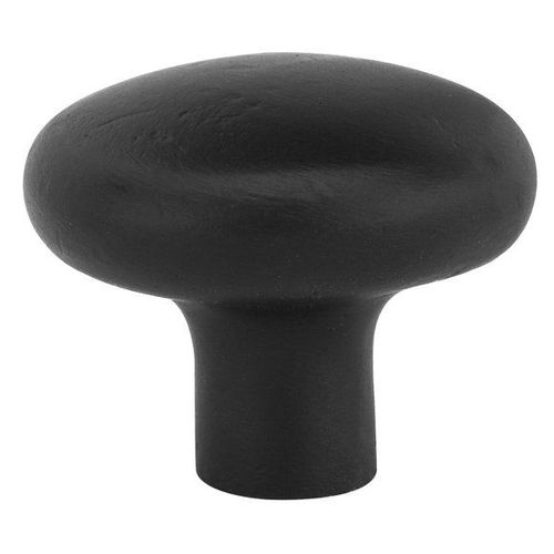 Bronze Round 1-1/4" Cabinet Knob Flat Black Finish