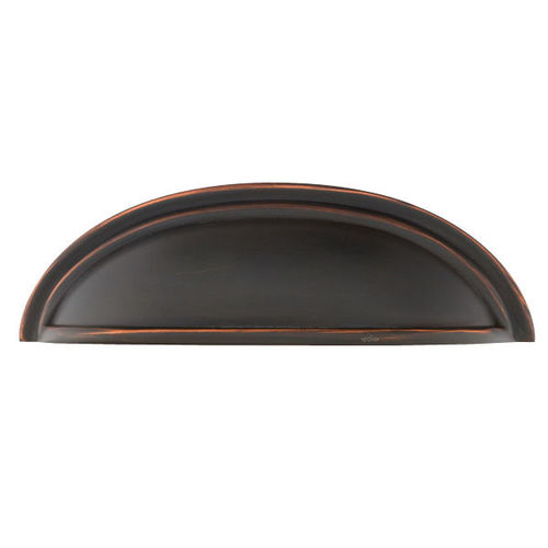 Cup Cabinet Pull 4" Center To Center Oil Rubbed Bronze Finish