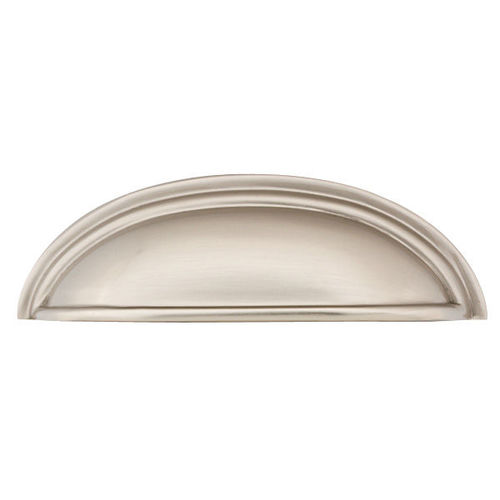 Cup Cabinet Pull 3" Center To Center Satin Nickel Finish