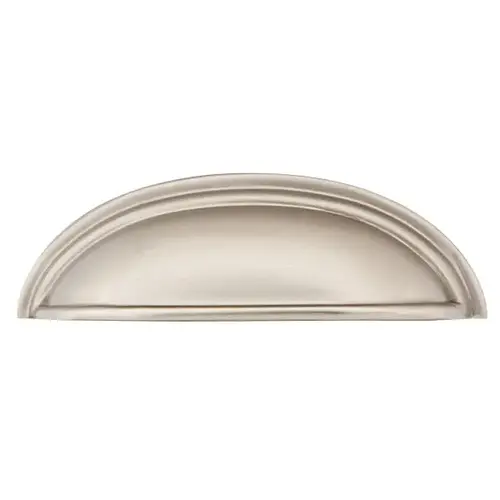 Cup Cabinet Pull 4" Center To Center Satin Nickel Finish