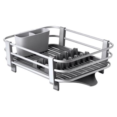Dish Rack Good Grips 17.9" L X 15" W X 6.6" H Silver Stainless Steel Silver