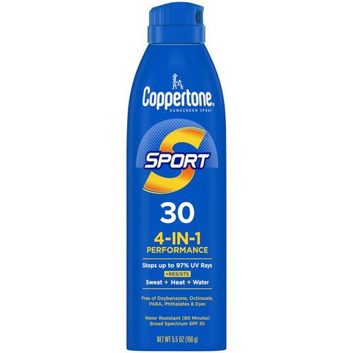 Coppertone 85573276 Sunscreen Spray Sport 5.5 oz