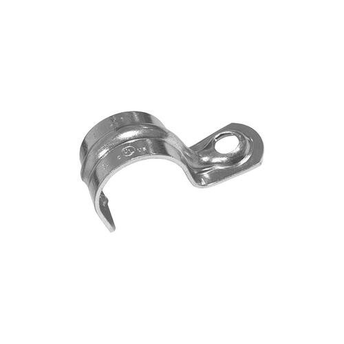 1 Hole Strap ProConnex 1-1/4" D Zinc-Plated Steel Red