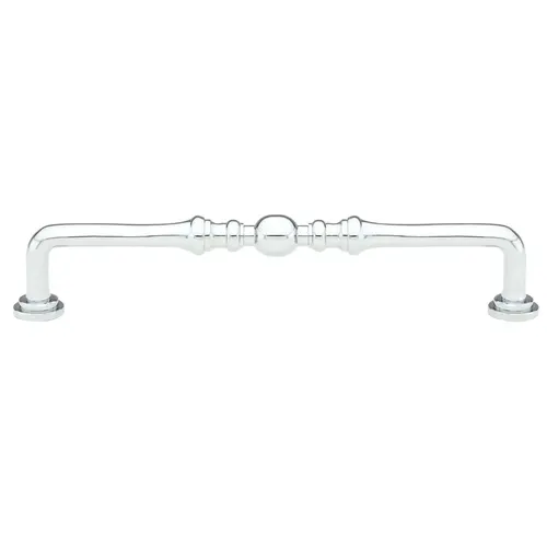 Spindle Cabinet Pull 6" Center To Center Bright Chrome Finish