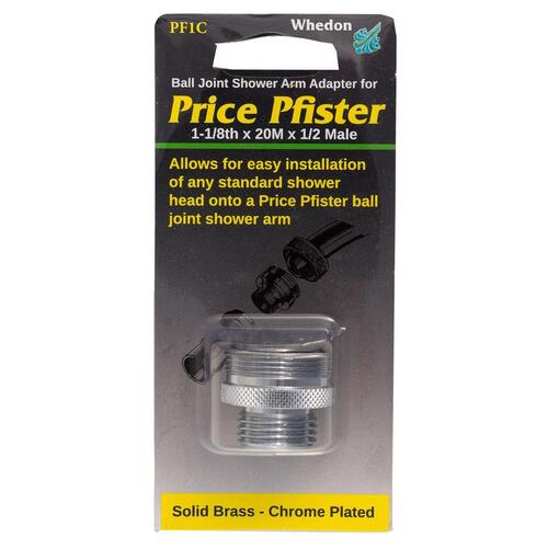 Shower Arm Adapter Pfister Chrome Brass 1-1/8" Chrome