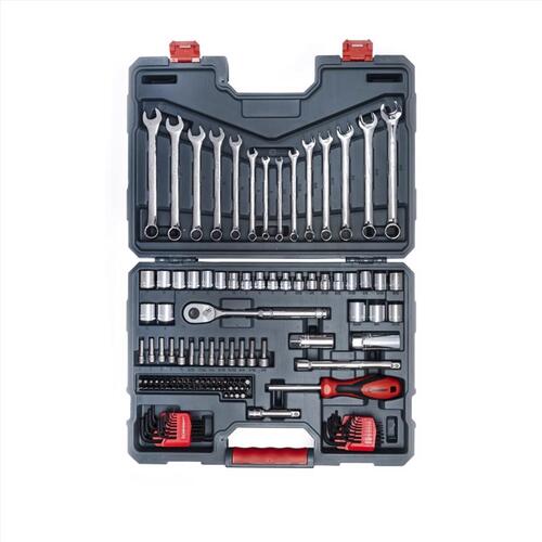 CTK128MP2N Mechanics Tool Set, 128-Piece, Steel, Chrome