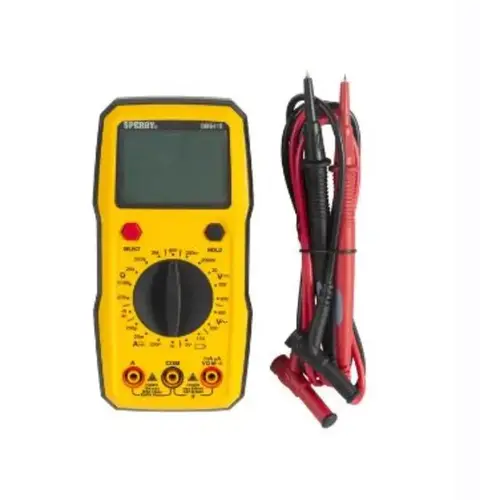 Sperry DM6410 Multimeter 2/20/200/750 VAC, 200mV/2/20/200/1000 VDC LCD Black/Yellow