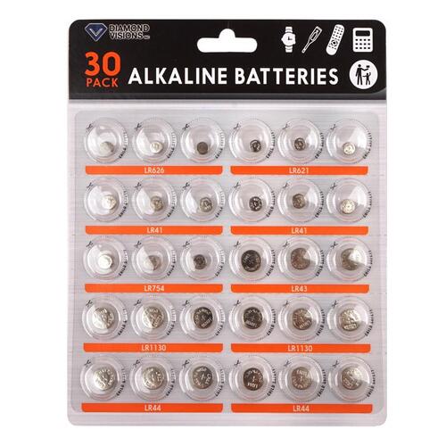 Diamond Visions 2222417 Button Cell Battery Battery Solutions Alkaline Assorted