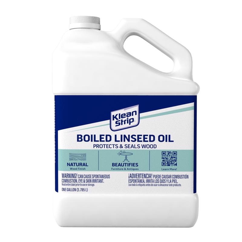 Klean Strip GKLO145 Boiled Linseed Oil Transparent Clear Oil-Based Linseed Oil Modified Alkyd 1 gal Clear