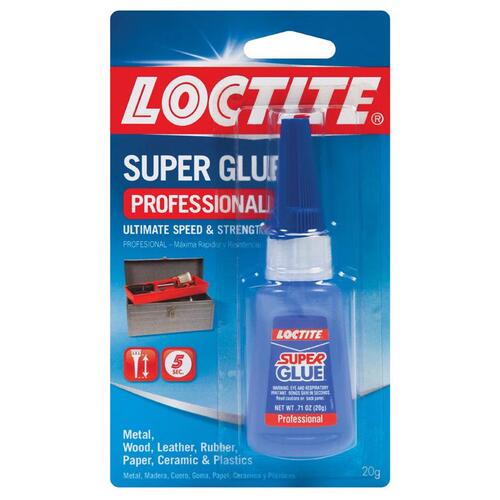 Super Glue, Liquid, Irritating, Clear, 20 g Bottle - pack of 4