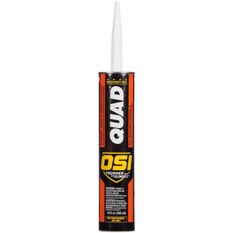 OSI 827837 Sealant QUAD Matte Clear Elastomeric 10 oz Clear