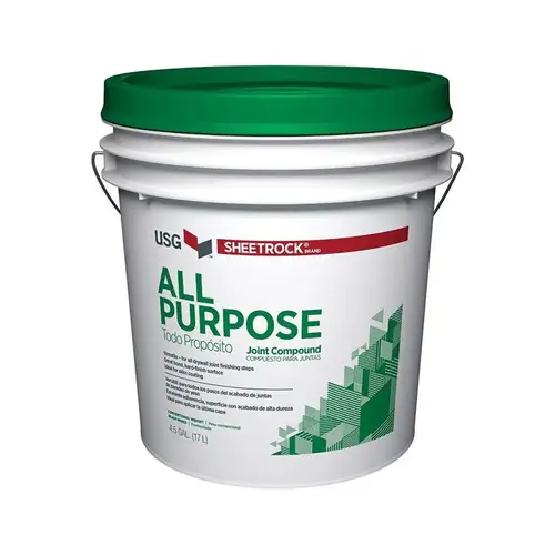 Sheetrock 380501 Wallboard Joint Compound, Ready Mix, 4.5 Gallon Pail Off-White