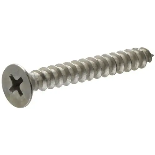 Sheet Metal Screws No. 8 X 5/8" L Phillips Flat Head Silver